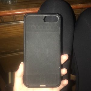 Titanium iphone7+ case with card holder